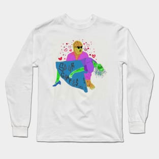 "WolfMan Holds His Girl" Long Sleeve T-Shirt